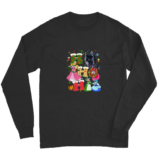 Disney Sleeping Beauty Christmas Vintage Long Sleeves, Princess Aurora HoHoHo Christmas Long Sleeves