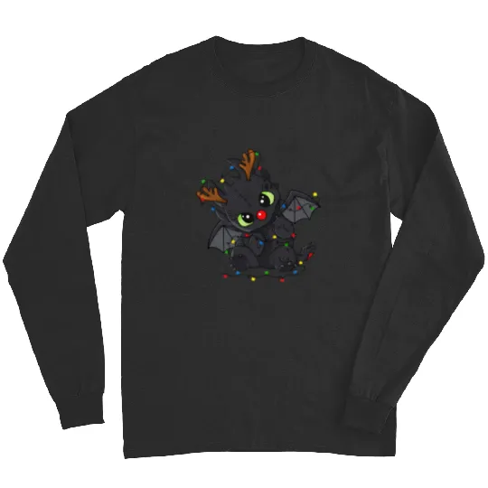 Disney Toothless Christmas Lights Long Sleeves
