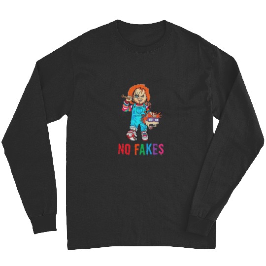 Chucky "No Fakes" adult Long Sleeves, Halloween Disney Long Sleeves