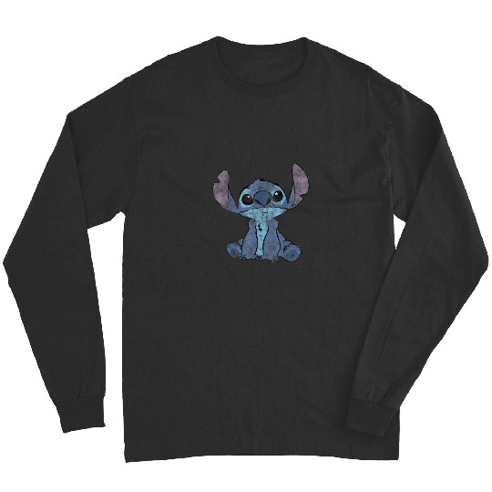 Disney Lilo Amp Stitch Distressed Stitch Portrait Long Sleeves