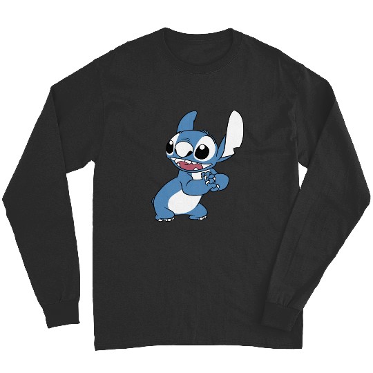 Disney Lilo Stitch Excited Cute Pose Big Chest Portrait Long Sleeves