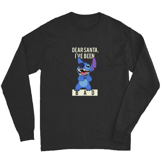 Disney Lilo Stitch Christmas Dear Santa I've Been Bad Long Sleeves