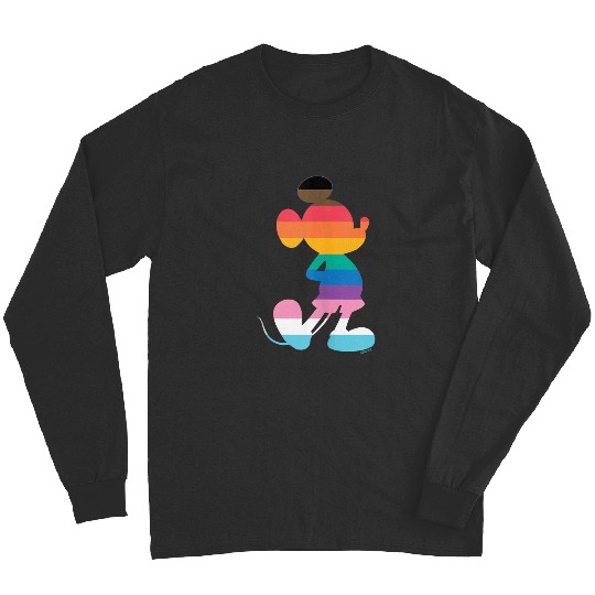 Disney Mickey Mouse Pride Inclusive Pose Rainbow Icon Fill Long Sleeves