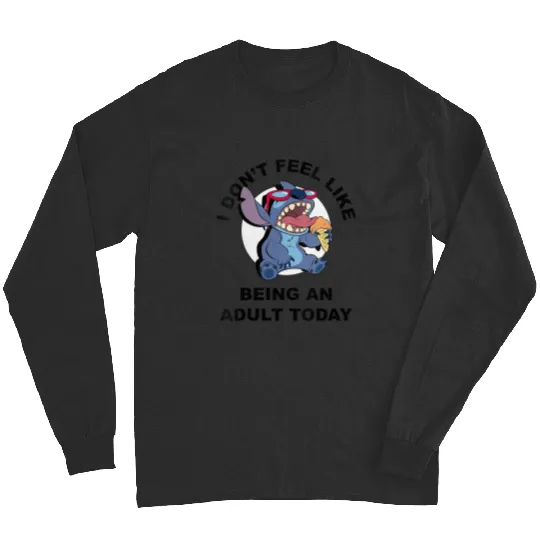 Womens Disney Lilo Stitch I Don't Feel Like Being An Adult Today Long Sleeves