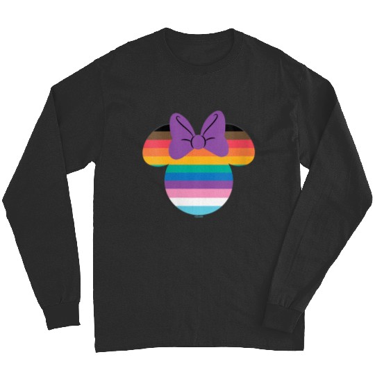 Disney Minnie Mouse Pride Inclusive Rainbow Head Icon Fill Long Sleeves