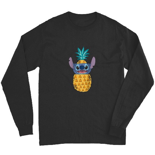 Disney Lilo Stitch Cute pineapples Surprise Chest Portrait Long Sleeves