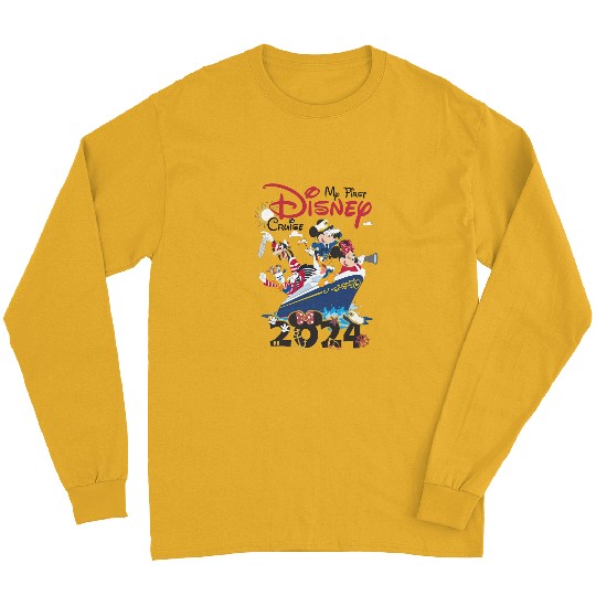 My First Disney Cruise 2024 Long Sleeves, Captain Mickey Mouse And Friends Long Sleeves