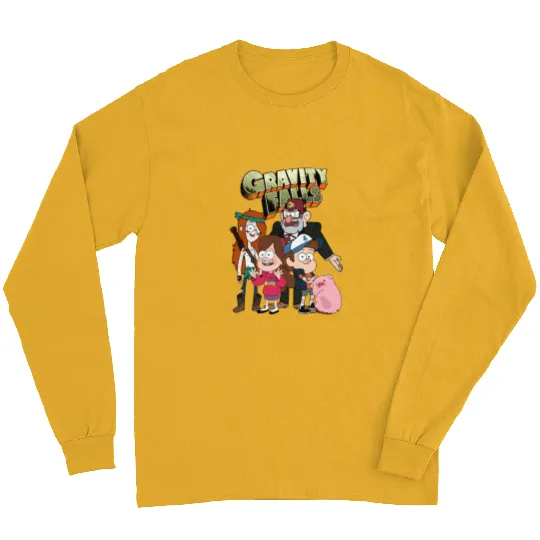 Gravity Falls Family Dynamics Long Sleeves, Disney Gravity Falls 90s Long Sleeves