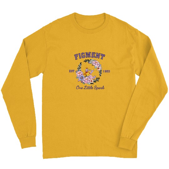 Disney Figment Long Sleeves, Purple Dragon Long Sleeves, Figment Est 1983 Long Sleeves