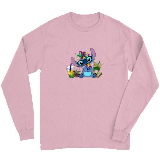 Disney Stichh Mardi Gras Long Sleeves,Coffee Peace Long Sleeves