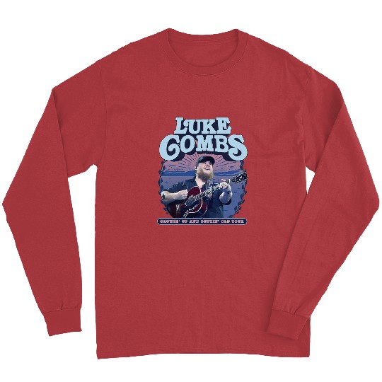 Discover Vintage Lukes Combs 2024 Long Sleeves, Tour Growing Up and Gett.ng Old Long Sleeves, Country Music Long Sleeves