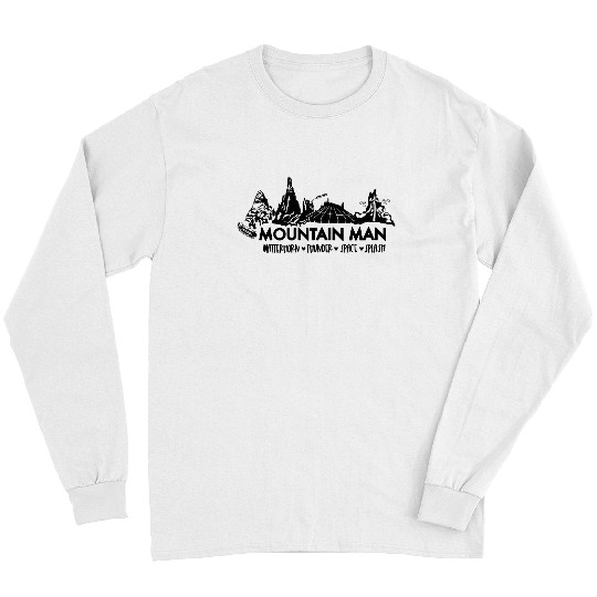Disney mountain man Long Sleeves, DISNEYLAND Long Sleeves, splash mountain, space mountain , Matterhorn Long Sleeves