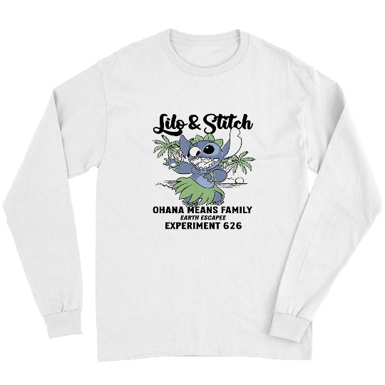 Disney Lilo Stitch Aloha Hawaii Long Sleeves, Ohana Means Family Long Sleeves