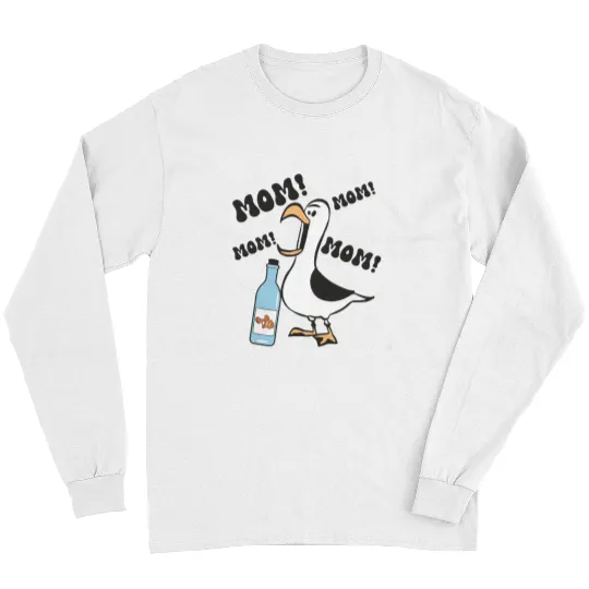 Nemo Seagull Mom Long Sleeves, Disney Finding Nemo Long Sleeves, Funny Nemo Long Sleeves, Disney Mom Long Sleeves