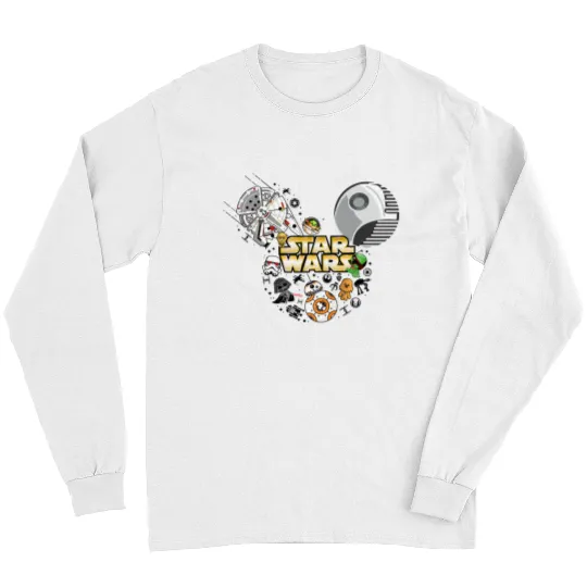 Star Wars Mickey Mouse Long Sleeves, Mickey head star wars Long Sleeves, Disney Family Long Sleeves