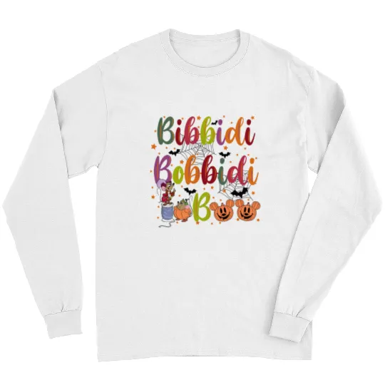 Bibbidi Bobbidi Boo Halloween Long Sleeves, Jaq And Gus Halloween Long Sleeves, Disney Cinderrella