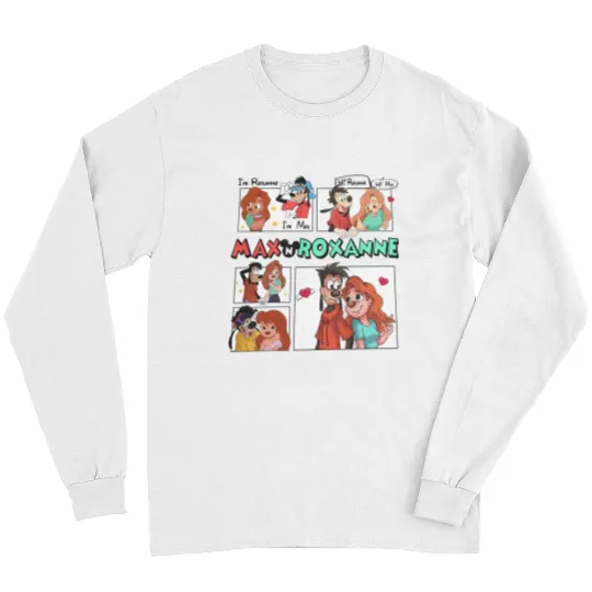 Disney A Goofy Movie Couples Long Sleeves, Max And Roxanne Long Sleeves