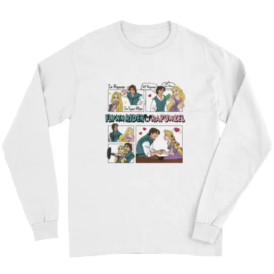 Tangled Couple Long Sleeves, Rapunzel And Flynn Rider Couple Long Sleeves, Disney Valentines Long Sleeves