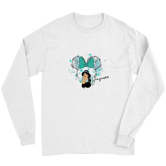 Princess Jasmine, Jasmine Long Sleeves, Watercolor Disney Castle Long Sleeves