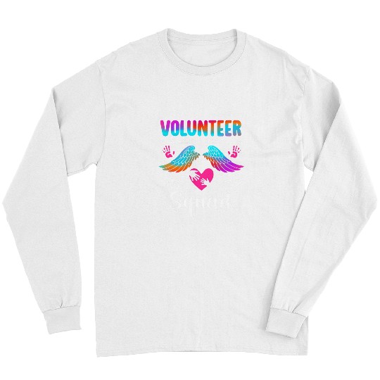 Volunteer Squad Voluntary Worker Crew Volunteering Team Long Sleeves
