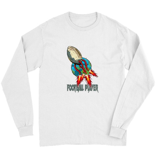 1 Football Player Football Rugby Men Women Kids Long Sleeves