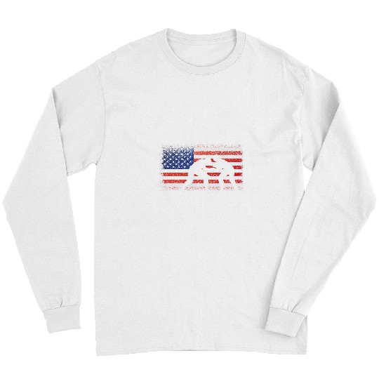 Wrestler American Flag Wrestling Long Sleeves