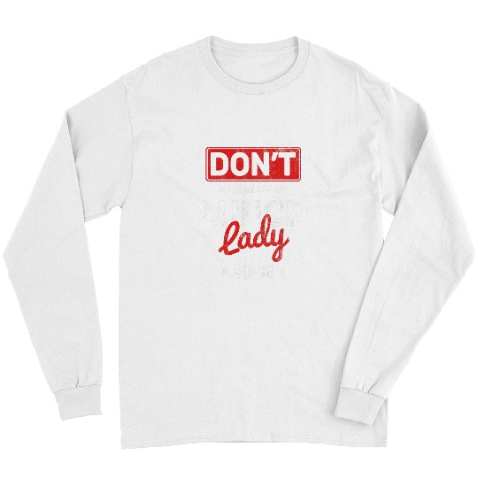 Womens Dont Make Me Voice Cafeteria Lady Lunch Lady Long Sleeves