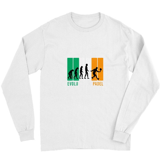Evolution of Padel Tennis Design Gift for Padel Player Coachs 1 Long Sleeves