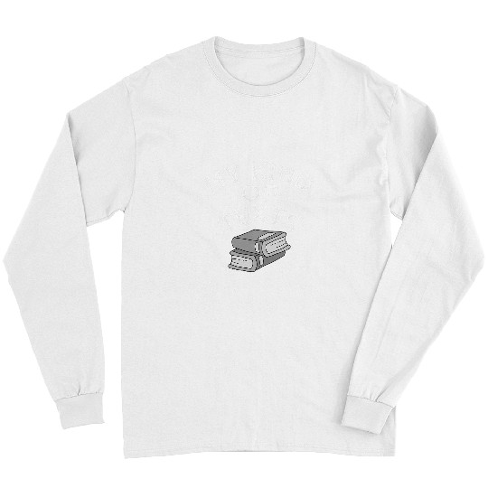 Funny Technology Messaging Pun for Book Lovers Long Sleeves