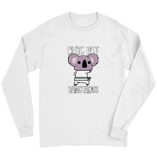 Taekwondo Koala Martial Arts Fighter Cute But Dangerous Long Sleeves
