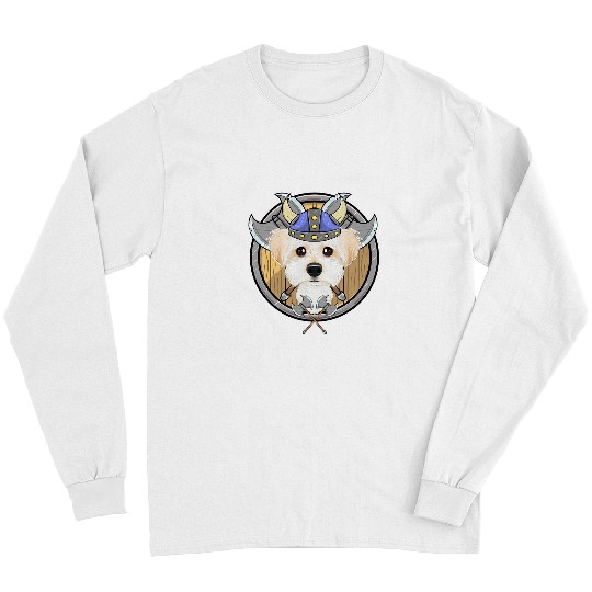 Dog Maltese I Valhalla I Viking Long Sleeves