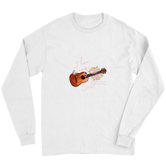 Guitarist Womens Inspirational Motivational Guitar How Great Thou Art Guitar Long Sleeves
