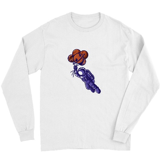Astronauts Funny Spaceman Balloons Planets Astronaut Long Sleeves