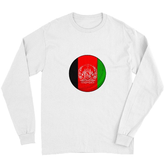 Cricket Fan Afghanistan Cricket Ball Afghan Cricket Fan Flag Long Sleeves