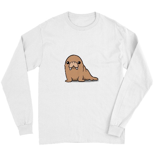 Chibi Kawaii Walrus Ocean Sea Animal Lover72 Long Sleeves