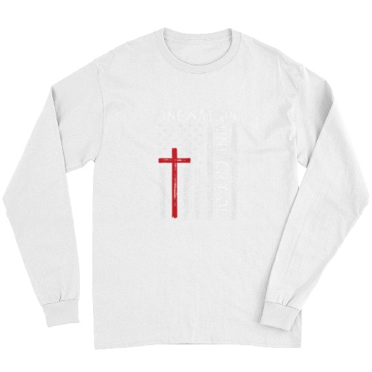 Christian vintages USA Flag Christian Faith Family Freedom Long Sleeves