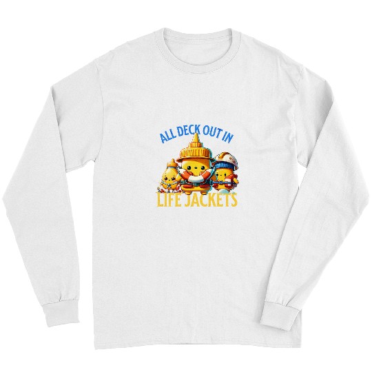 Funny Boat Cruise muster drill safety sea vacation 3 Long Sleeves