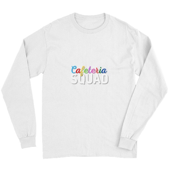 School Support Team Matching of Cafeteria Squad Worker Crew Long Sleeves