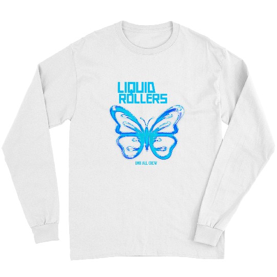 Drums Drummer Liquid DnB Butterfly Liquid Drum N Bass Junglist EDM Drums Long Sleeves
