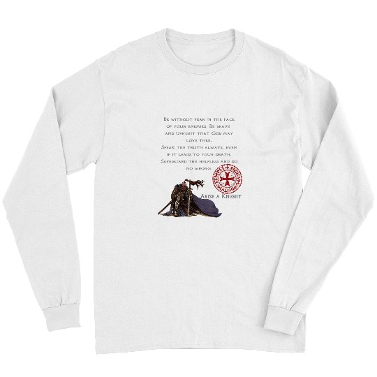 Christian Knights Templar Cross Christian Soldiers Long Sleeves
