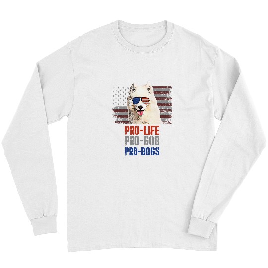 Christian Samoyed Pro Life Pro God Pro Dogs Christ Long Sleeves
