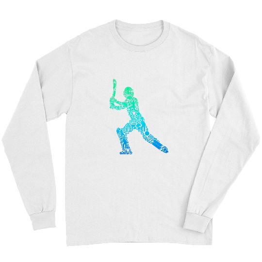 Cricket Fan Player Youth Men Kids Boys Long Sleeves