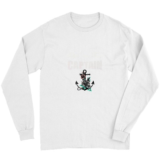 Funny Captain Wife Boat Captain Dibs On The Captain Long Sleeves