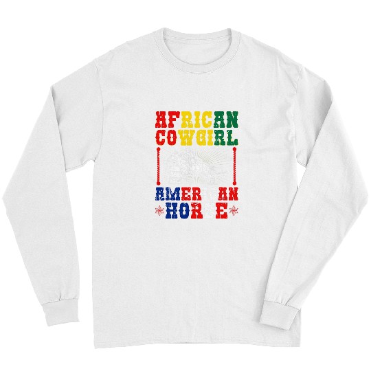 Barrel Racing African American Cowgirls Horse Barrel Racer Long Sleeves