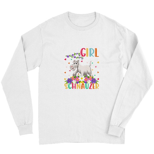 Dog Schnauzer Lover Just A Girl Who Loves Schnauzers Long Sleeves