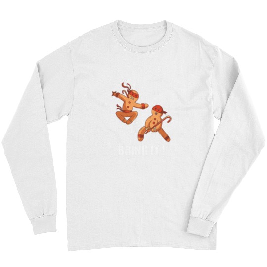 Ninja Karate Gingerbread Christmas Martial Arts Ninja Long Sleeves