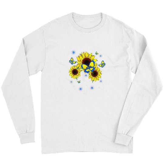 Charge Syndromes Warrior Sunflower Butterfly Ribbon Long Sleeves