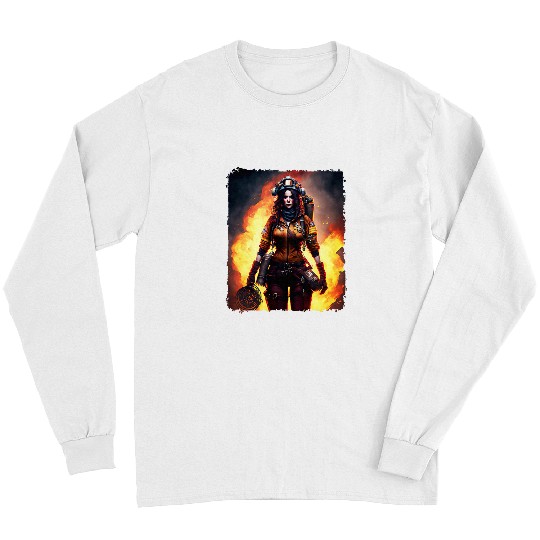 Fireman Firefighter Gratitude And Tribute To The Firefighters Women Firefighter Firemen Long Sleeves