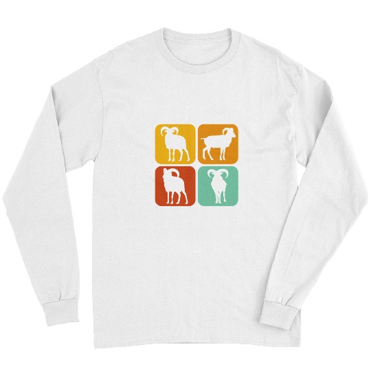 Funny Goats Retro Goats I Aesthetic I Goats 99 Goats Lover Long Sleeves