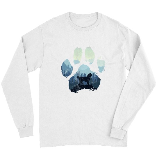 Bernedoodle Dog Paw Mom Dad Mountains Long Sleeves
